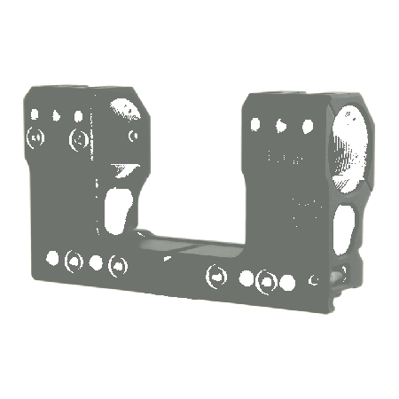 Sphur ISMS Picatinny One-Piece Mount-30mm-0 MOA-48mm